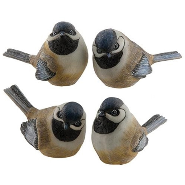 Resin Chickadee 4 Asstd. (Pack Of 4) G13081 By CWI Gifts