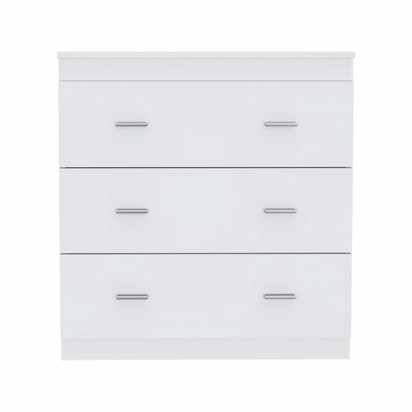 32" White Manufactured Wood Six Drawer Standard Dresser 478396 By Homeroots