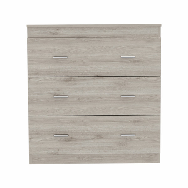 32" Light Grey Manufactured Wood Three Drawer Standard Dresser 479992 By Homeroots