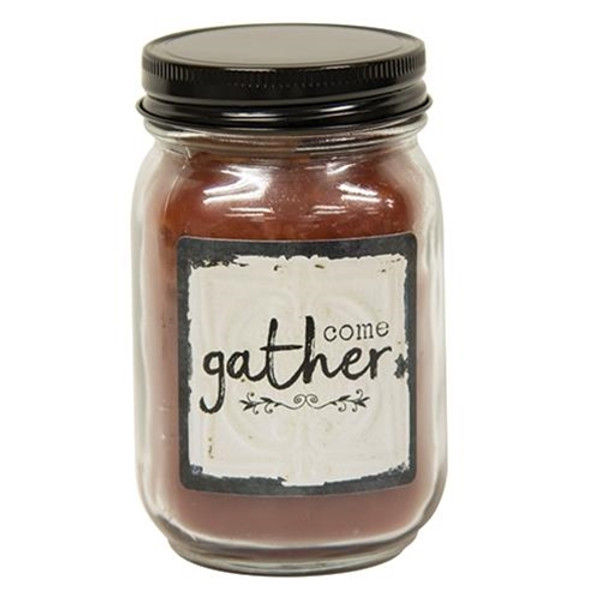 Come Gather Jar Candle 12Oz Buttered Maple Syrup G20025 By CWI Gifts