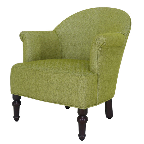 29" Green On Green Design Polyester Blend Solid Color Armchair 483760 By Homeroots