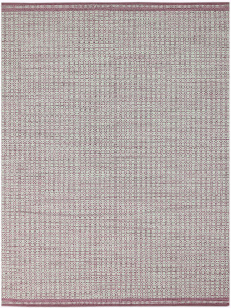 8' X 10' Pink Geometric Flat Weave Wool Blend Area Rug 484647 By Homeroots