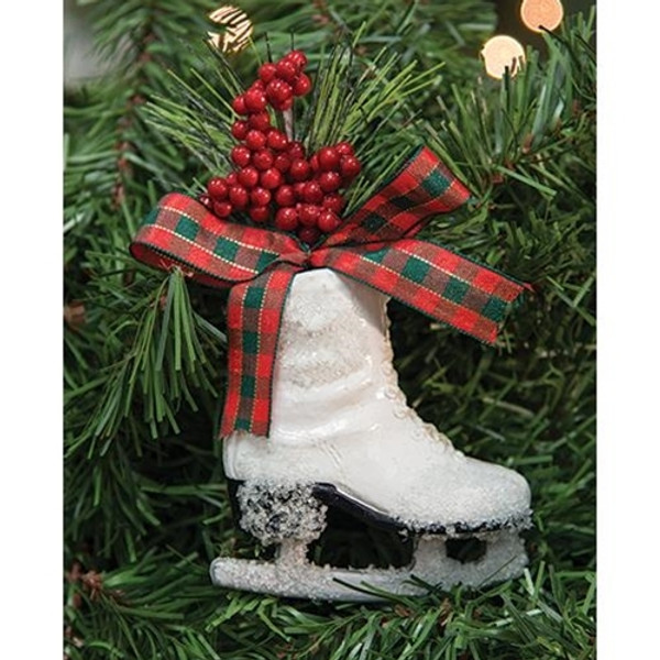 Ice Skate Ornament, 5" (Pack Of 4) G2376190 By CWI Gifts