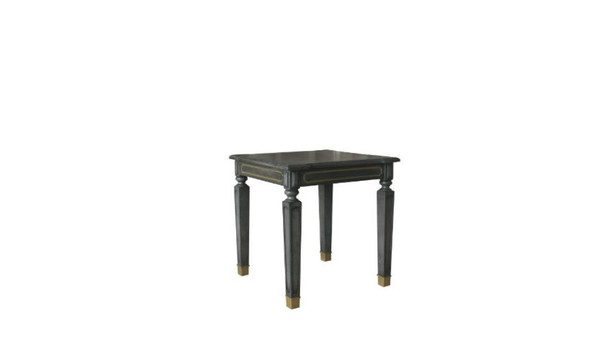 24" Gold And Tobacco Manufactured Wood Square End Table 485879 By Homeroots