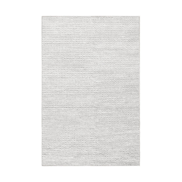 8' X 10' Light Grey Wool Handmade Stain Resistant Area Rug 486671 By Homeroots