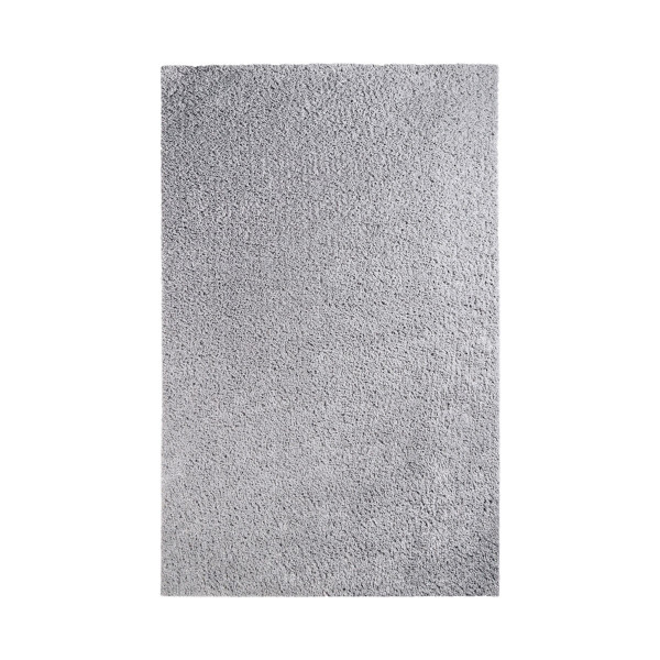 4' X 6' Silver Shag Stain Resistant Area Rug 486789 By Homeroots