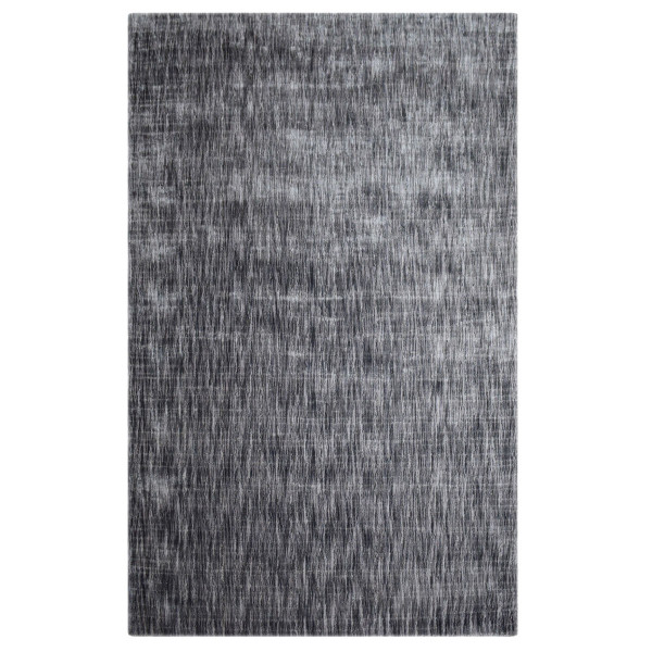 5' X 8' Grey Abstract Handmade Stain Resistant Area Rug 486804 By Homeroots