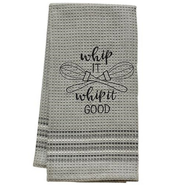 *Whip It Dish Towel 20X28 G29115 By CWI Gifts