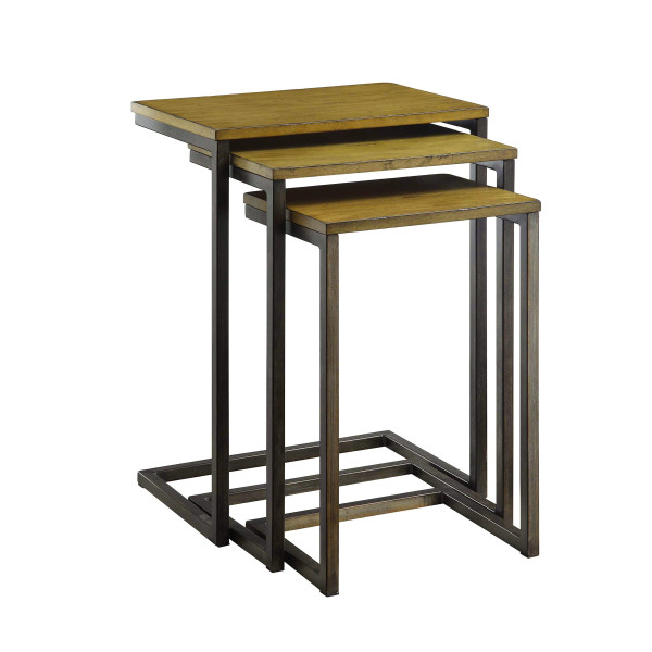 24" Gold Glass Rectangular End Table 493257 By Homeroots