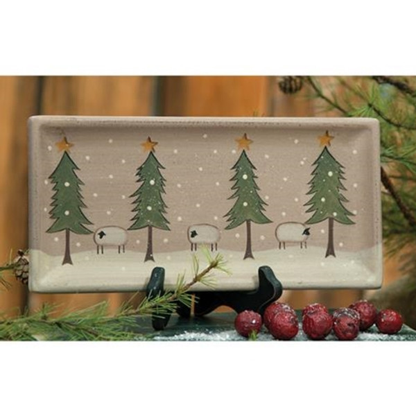 Winter Sheep Tray G32696 By CWI Gifts