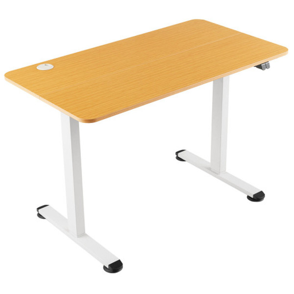 JV10711US-NA Electric Standing Desk Adjustable Stand Up Computer Desk Anti-Collision-Natural