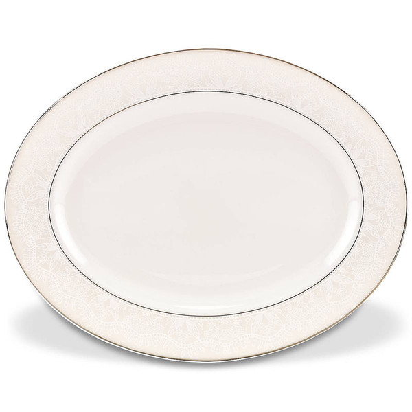 Kate Spade Chapel Hill Dinnerware Oval Platter 13.0 828519 By Lenox