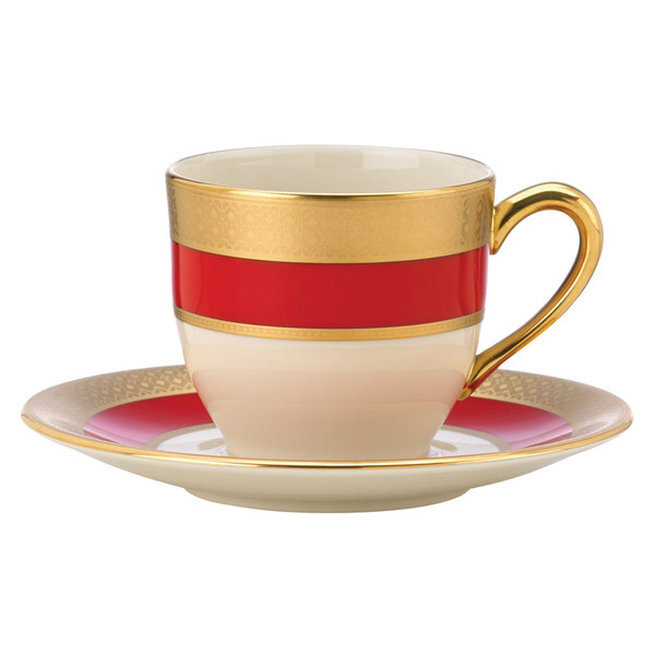 Embassy Dinnerware Espresso Cup/Saucer Intl 848466 By Lenox