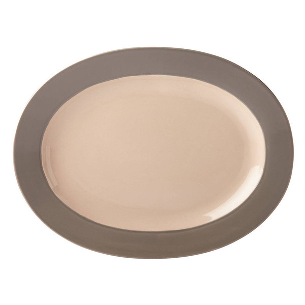 Kate Spade Nolita Gray Dinnerware Oval Platter 888173 By Lenox