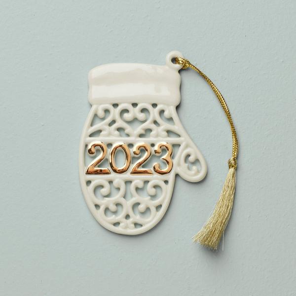 2023 A Year To Remember Mitten Ornament 894422 By Lenox