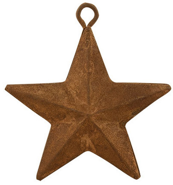 Rusty Star Ornaments - (Set Of 12) G33142 By CWI Gifts