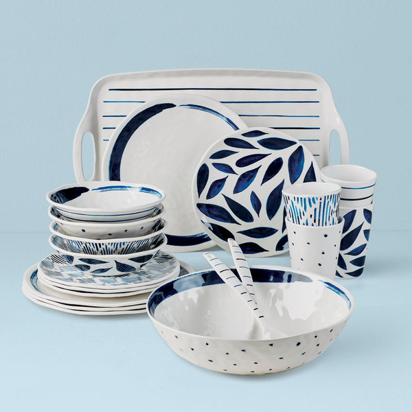 Blue Bay Melamine Dinnerware 20-Piece Set 895324 By Lenox