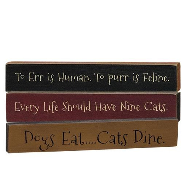 Cats Dine Mini Stick Assorted. (Pack Of 3) G33187 By CWI Gifts