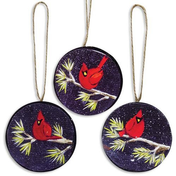 Cardinal Ornament 3 Asstd. (Pack Of 3) G33311 By CWI Gifts
