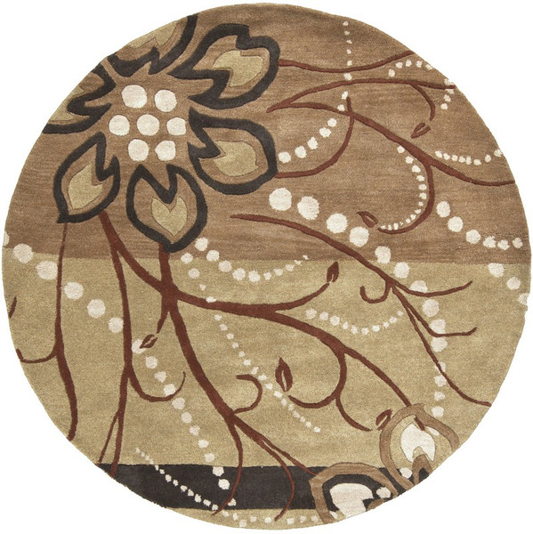 Surya Athena Hand Tufted Brown Rug ATH-5006 - 6' Round