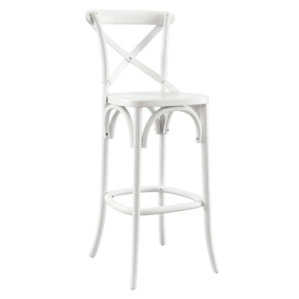 Modway Gear Bar Stool - White EEI-5563-WHI