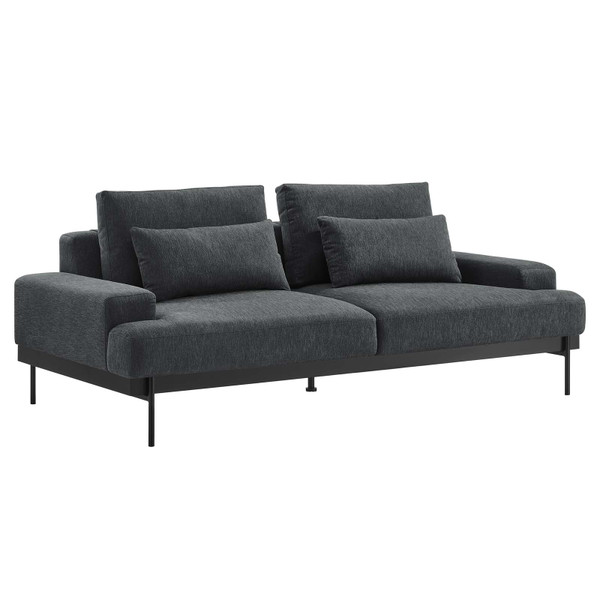 Modway Proximity Upholstered Fabric Sofa - Charcoal EEI-6214-CHA