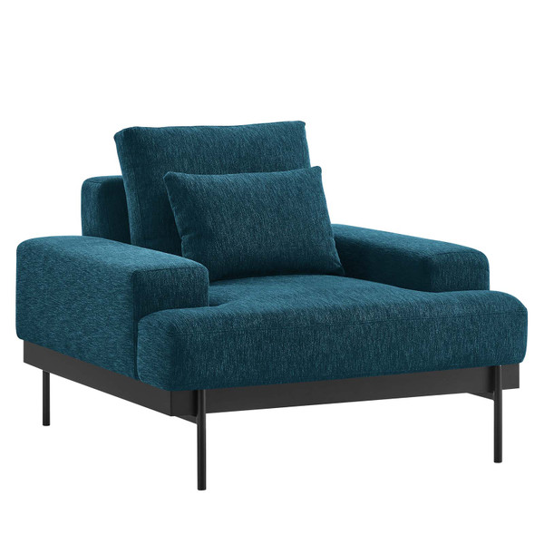 Modway Proximity Upholstered Fabric Armchair - Azure EEI-6216-AZU