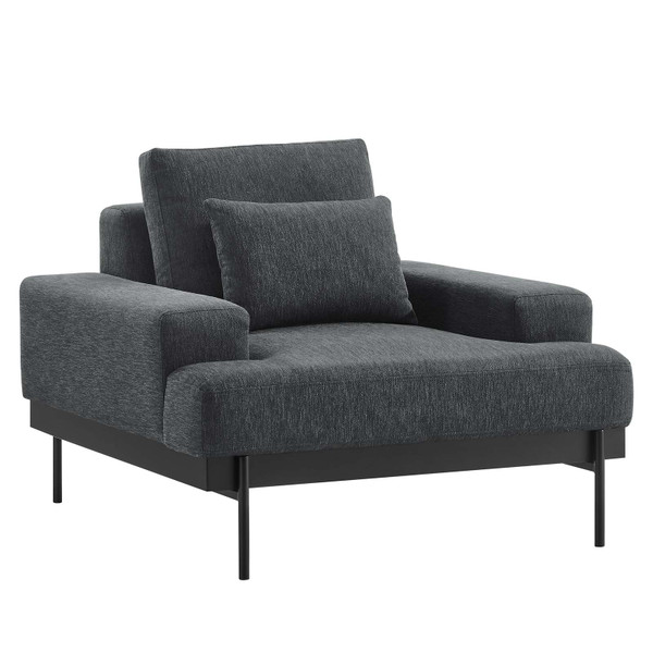 Modway Proximity Upholstered Fabric Armchair - Charcoal EEI-6216-CHA