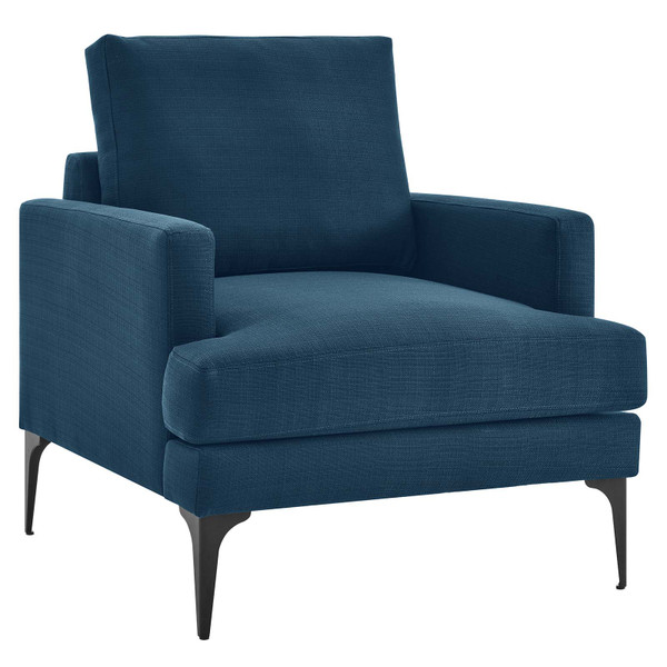 Modway Evermore Upholstered Fabric Armchair - Azure EEI-6003-AZU