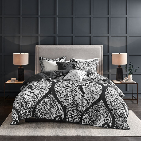 Vienna 6 Piece Printed Duvet Cover Set - Full/Queen By Madison Park MP12-7956