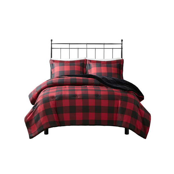 Bernston Faux Wool To Faux Fur Down Alternative Comforter Set - King/Cal King By Woolrich WR9201030822-03