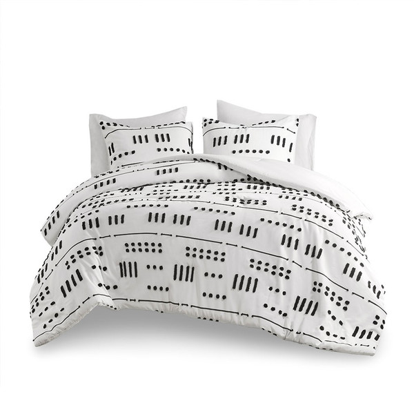 Riku Clip Jacquard Comforter Set - Full/Queen By Intelligent Design ID10-2177