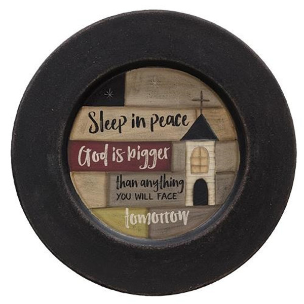 *Sleep In Peace Church Plate G33750 By CWI Gifts