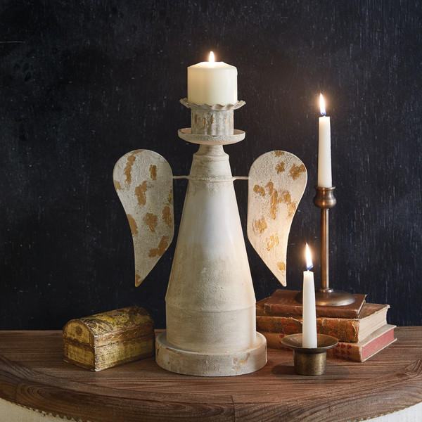 Angel Pillar Candle Holder 370940 By CTW Home