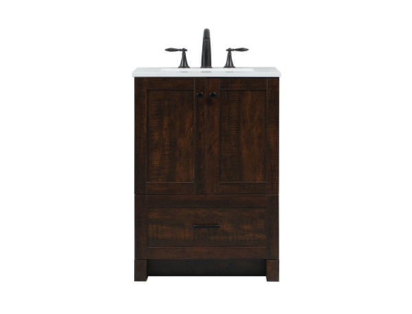 24 Inch Single Bathroom Vanity In Expresso VF2824EX By Elegant Lighting