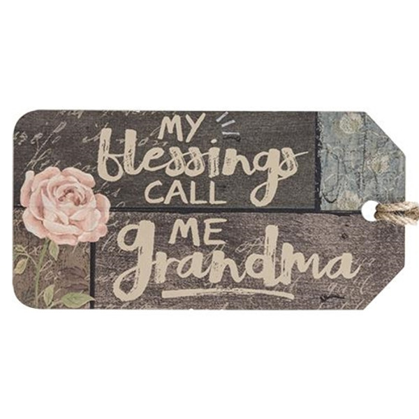 Blessings Call Me Grandma Tag (Pack Of 5) G38515 By CWI Gifts