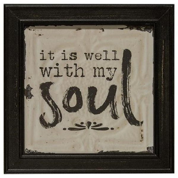 Well With My Soul Wall Sign G39080 By CWI Gifts