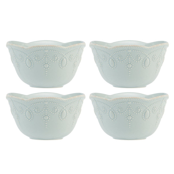 French Prl Ice Blue Dinnerware Fruit Bowl (Set Of 4) 880124 By Lenox