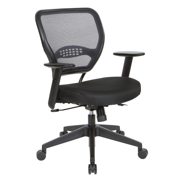 Air Grid Back With Black Seat Chair - Black 55247SM-231 By Office Star