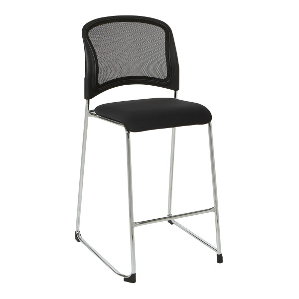 Tall Stacking Visitors Chair - Black 88627C2-30 By Office Star