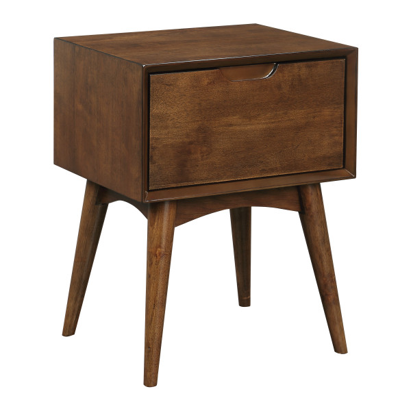 Copenhagen Accent Table WithDrawer - Walnut CPH05-WA By Office Star