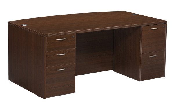 Napa Bow Top Desk 71"X41" - Espresso NAPESP-TYP1 By Office Star