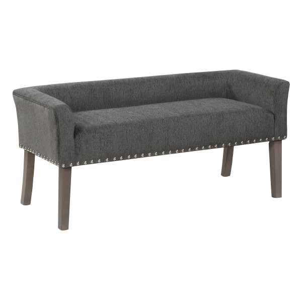 Marybeth Bench - Charcoal / Grey Wash SB323-BY7 By Office Star