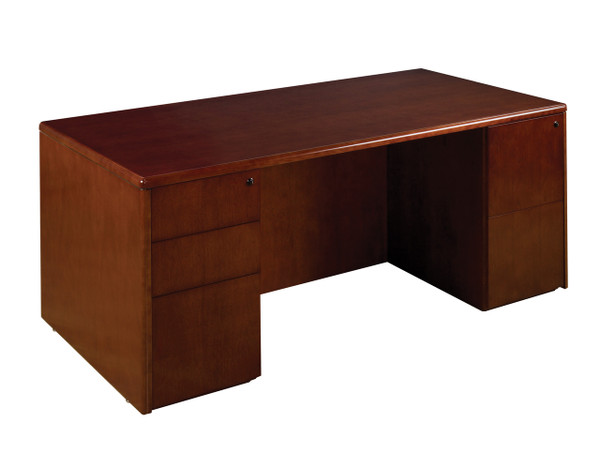 Sonoma Double Pedestal Desk 72"X36" - Dark Cherry SON-TYP2 By Office Star