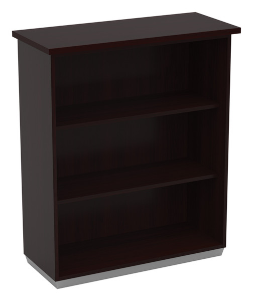 Tuxedo 3-Shelf Bookcase/Open Hutch - Dark Roast TUX-55-DKR By Office Star