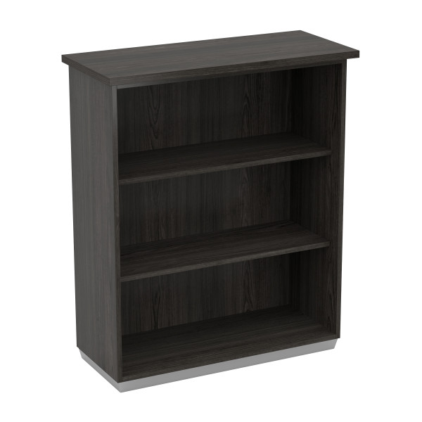 Tuxedo 3-Shelf Bookcase/Open Hutch - Slate Grey TUX-55-SGW By Office Star