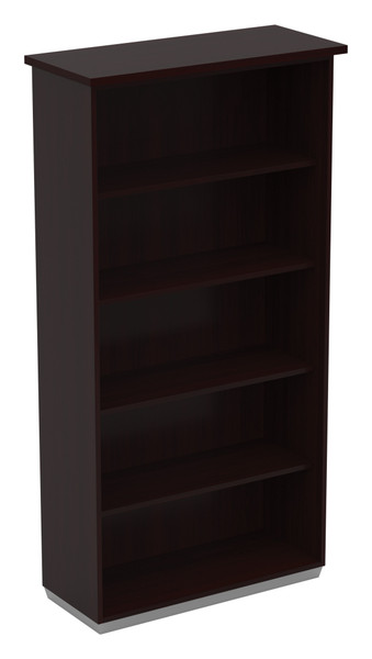 Tuxedo 5-Shelf Bookcase - Dark Roast TUX-56-DKR By Office Star