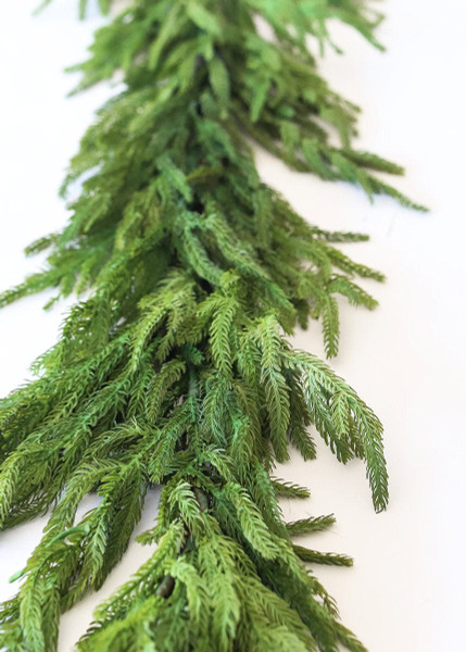 Afloral Real Touch Norfolk Pine Garland - 60" REG-MTX58507-GRN By Afloral