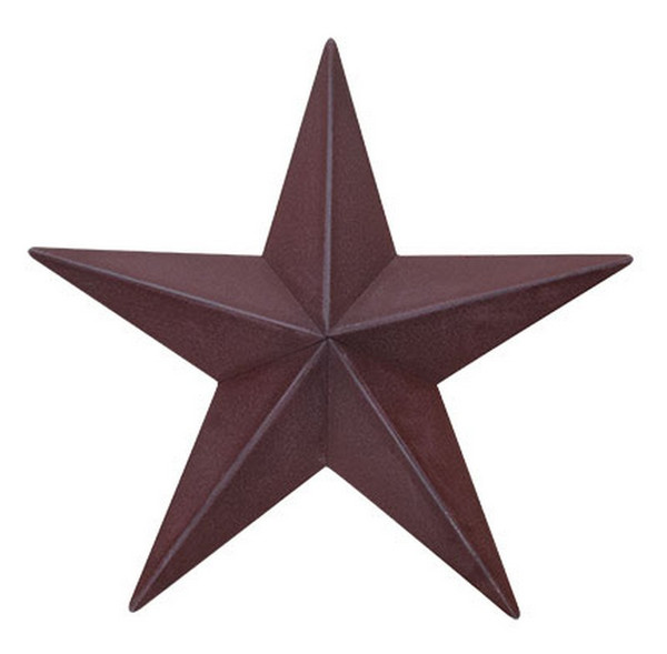 Burgundy Barn Star 12" G46503B By CWI Gifts