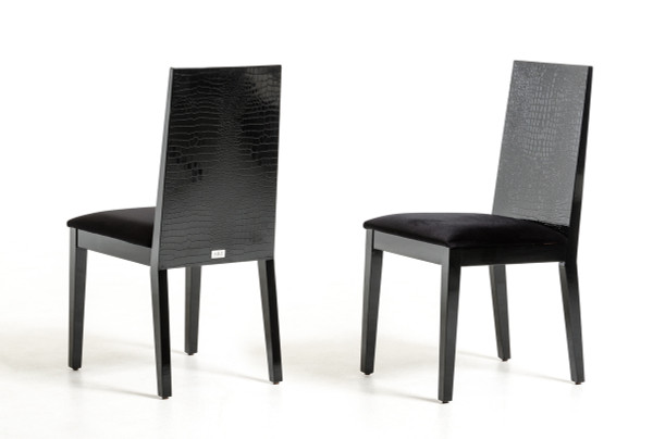 VGUN0062-BLK2 A&X Bridget Black Dining Chair (Set Of 2) By VIG Furniture